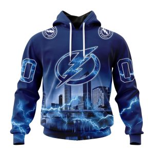 Personalized NHL Tampa Bay Lightning With Thunderstorms Unisex Pullover Hoodie