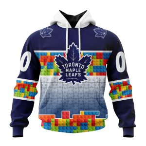 Personalized NHL Toronto Maple Leafs Autism Awareness Design Unisex Hoodie