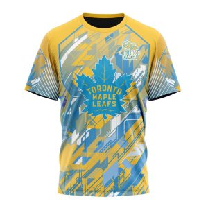 Personalized NHL Toronto Maple Leafs Fearless Against Childhood Cancers Unisex Tshirt TS6160