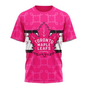 Personalized NHL Toronto Maple Leafs I Pink I Can! In October We Wear Pink Breast Cancer Unisex Tshirt TS6163