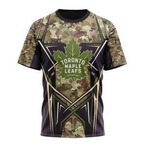 Personalized NHL Toronto Maple Leafs Special Camo Color Design Unisex Tshirt TS6169