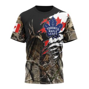 Personalized NHL Toronto Maple Leafs Special Camo Realtree Hunting Unisex Tshirt TS6172