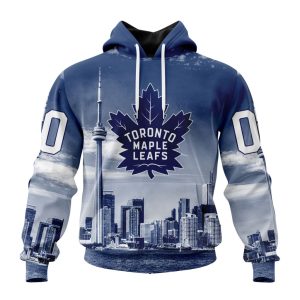 Personalized NHL Toronto Maple Leafs Special Design With CN Tower Unisex Pullover Hoodie