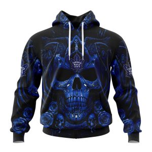 Personalized NHL Toronto Maple Leafs Special Design With Skull Art Unisex Pullover Hoodie