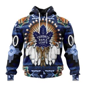 Personalized NHL Toronto Maple Leafs Special Native Costume Design Unisex Pullover Hoodie