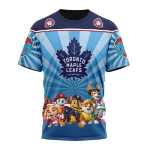 Personalized NHL Toronto Maple Leafs Special Paw Patrol Kits Unisex Tshirt TS6182