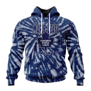 Personalized NHL Toronto Maple Leafs Special Retro Vintage Tie - Dye Unisex Pullover Hoodie