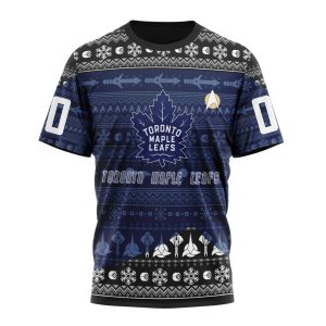 Personalized NHL Toronto Maple Leafs Special Star Trek Design Unisex Tshirt TS6188