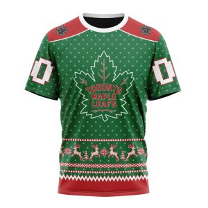 Personalized NHL Toronto Maple Leafs Special Ugly Christmas Unisex Tshirt TS6189