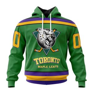 Personalized NHL Toronto Maple Leafs Specialized Design X The Mighty Ducks Unisex Pullover Hoodie