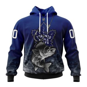 Personalized NHL Toronto Maple Leafs Specialized Fishing Style Unisex Pullover Hoodie