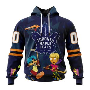 Personalized NHL Toronto Maple Leafs Specialized For Rocket Power Unisex Pullover Hoodie