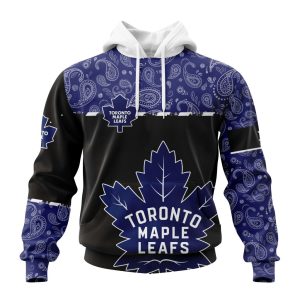 Personalized NHL Toronto Maple Leafs Specialized Hockey With Paisley Unisex Pullover Hoodie