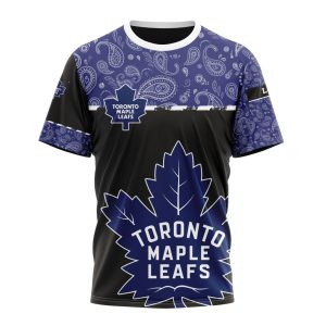 Personalized NHL Toronto Maple Leafs Specialized Hockey With Paisley Unisex Tshirt TS6199
