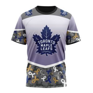 Personalized NHL Toronto Maple Leafs Specialized Sport Fights Again All Cancer Unisex Tshirt TS6203