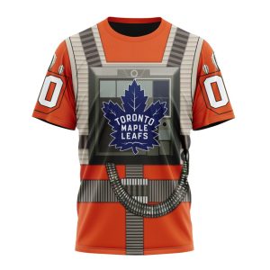 Personalized NHL Toronto Maple Leafs Star Wars Rebel Pilot Design Unisex Tshirt TS6206