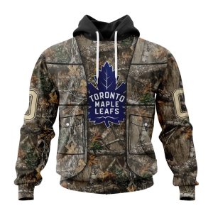 Personalized NHL Toronto Maple Leafs Vest Kits With Realtree Camo Unisex Pullover Hoodie
