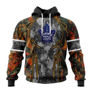 Personalized NHL Toronto Maple Leafs With Camo Concepts For Hungting In Forest Unisex Pullover Hoodie