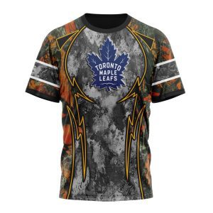 Personalized NHL Toronto Maple Leafs With Camo Concepts For Hungting In Forest Unisex Tshirt TS6209