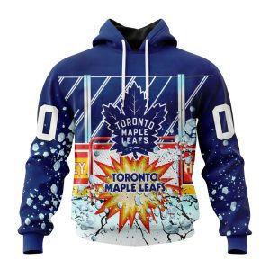 Personalized NHL Toronto Maple Leafs With Ice Hockey Arena Unisex Pullover Hoodie