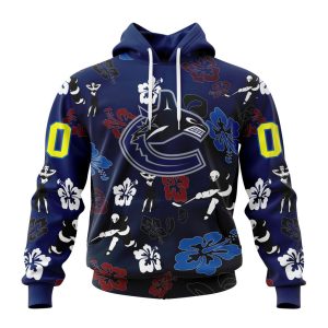 Personalized NHL Vancouver Canucks Hawaiian Style Design For Fans Unisex Pullover Hoodie