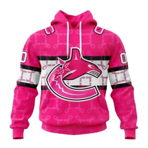 Personalized NHL Vancouver Canucks I Pink I Can! In October We Wear Pink Breast Cancer Unisex Pullover Hoodie
