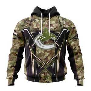 Personalized NHL Vancouver Canucks Special Camo Color Design Unisex Hoodie
