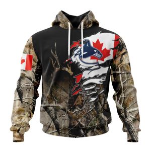 Personalized NHL Vancouver Canucks Special Camo Realtree Hunting Unisex Pullover Hoodie