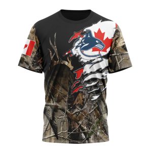 Personalized NHL Vancouver Canucks Special Camo Realtree Hunting Unisex Tshirt TS6229