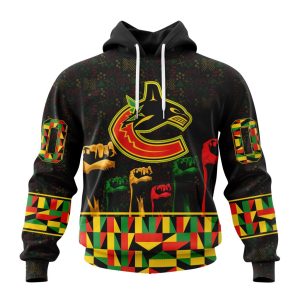Personalized NHL Vancouver Canucks Special Design Celebrate Black History Month Unisex Pullover Hoodie