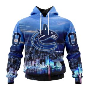 Personalized NHL Vancouver Canucks Special Design With City Skyline Unisex Pullover Hoodie