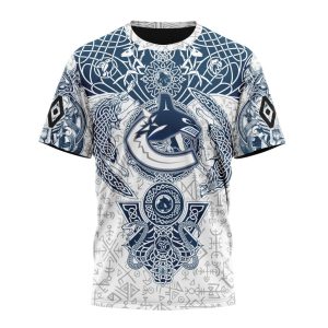Personalized NHL Vancouver Canucks Special Norse Viking Symbols Unisex Tshirt TS6238