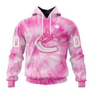 Personalized NHL Vancouver Canucks Special Pink Tie-Dye Unisex Pullover Hoodie