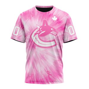 Personalized NHL Vancouver Canucks Special Pink Tie-Dye Unisex Tshirt TS6241