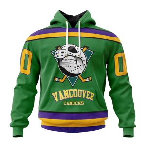 Personalized NHL Vancouver Canucks Specialized Design X The Mighty Ducks Unisex Pullover Hoodie