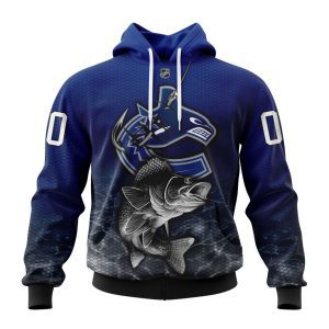 Personalized NHL Vancouver Canucks Specialized Fishing Style Unisex Pullover Hoodie