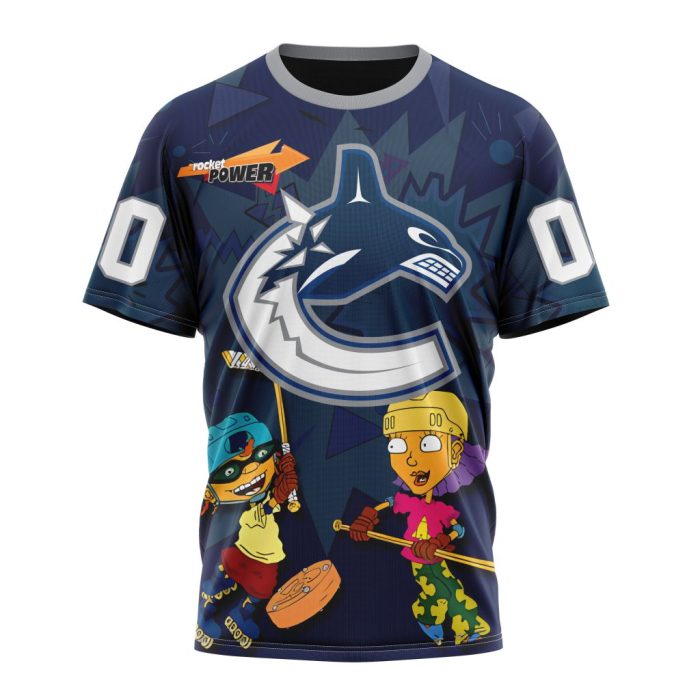 Personalized NHL Vancouver Canucks Specialized For Rocket Power Unisex Tshirt TS6256