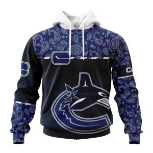 Personalized NHL Vancouver Canucks Specialized Hockey With Paisley Unisex Pullover Hoodie