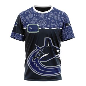 Personalized NHL Vancouver Canucks Specialized Hockey With Paisley Unisex Tshirt TS6257