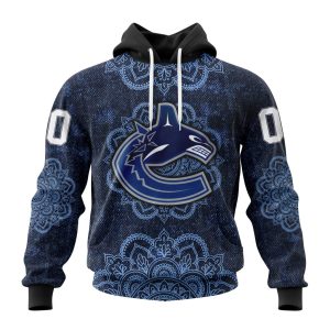 Personalized NHL Vancouver Canucks Specialized Mandala Style Unisex Pullover Hoodie