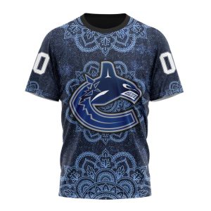 Personalized NHL Vancouver Canucks Specialized Mandala Style Unisex Tshirt TS6259