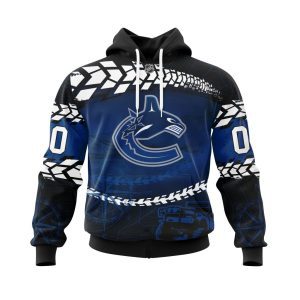 Personalized NHL Vancouver Canucks Specialized Off - Road Style Unisex Pullover Hoodie