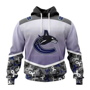 Personalized NHL Vancouver Canucks Specialized Sport Fights Again All Cancer Unisex Pullover Hoodie