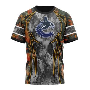 Personalized NHL Vancouver Canucks With Camo Concepts For Hungting In Forest Unisex Tshirt TS6268