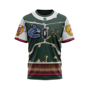 Personalized NHL Vancouver Canucks X Boba Fett's Armor Unisex Tshirt TS6272