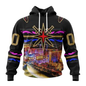 Personalized NHL Vegas Golden Knights Special Design With Las Vegas Strip Unisex Pullover Hoodie