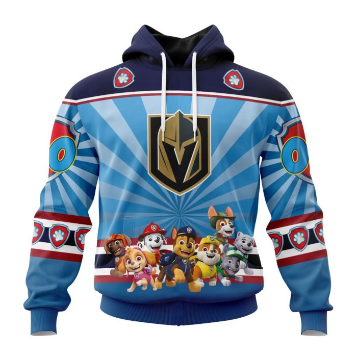 Personalized NHL Vegas Golden Knights Special Paw Patrol Kits Unisex Pullover Hoodie
