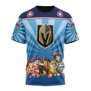 Personalized NHL Vegas Golden Knights Special Paw Patrol Kits Unisex Tshirt TS6300
