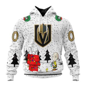 Personalized NHL Vegas Golden Knights Special Peanuts Design Unisex Pullover Hoodie