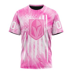 Personalized NHL Vegas Golden Knights Special Pink Tie-Dye Unisex Tshirt TS6302